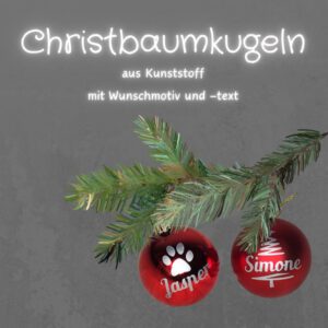Christbaumkugel mit Wunschmotiv
