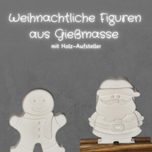 Bild aus Gießmasse mit Aufsteller