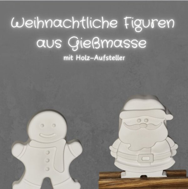 Bild aus Gießmasse mit Aufsteller