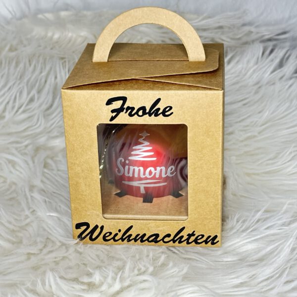 Christbaumkugel mit Wunschmotiv – Bild 3